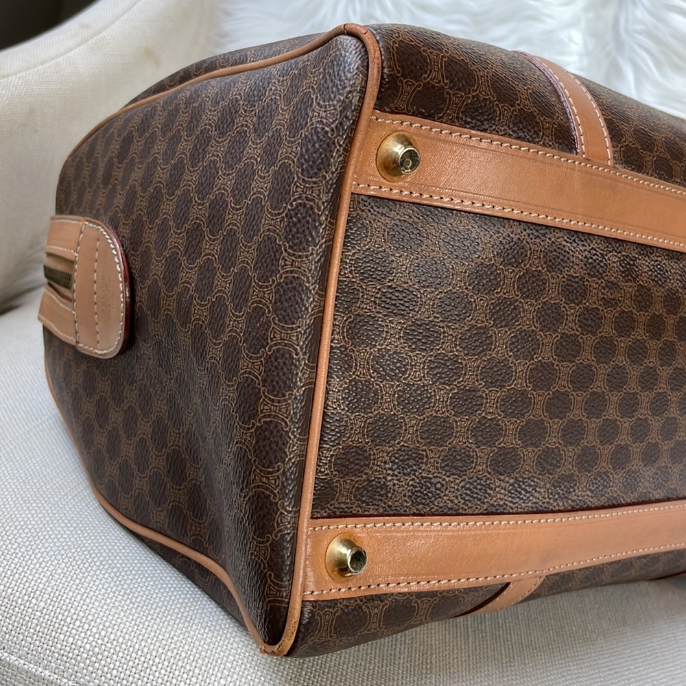 Celine Macadam M13 Boston‎ Triomphe coated canvas  bag GUC - Picture 12 of 17